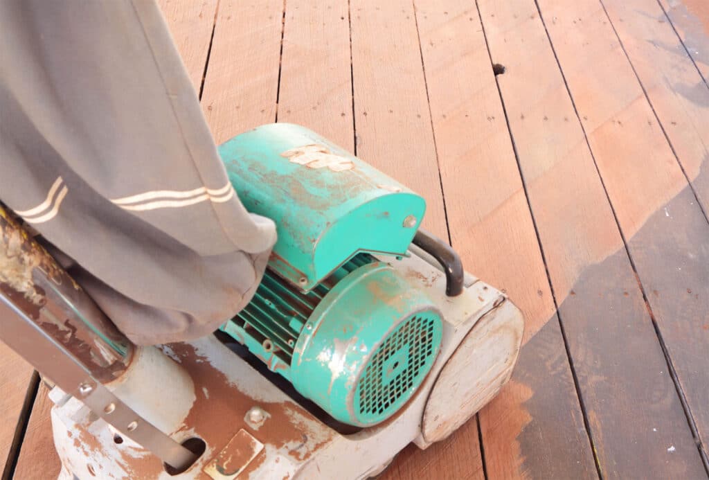 Deck sanding