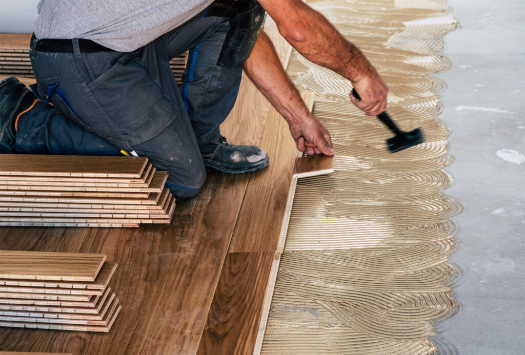 Timber floor installation