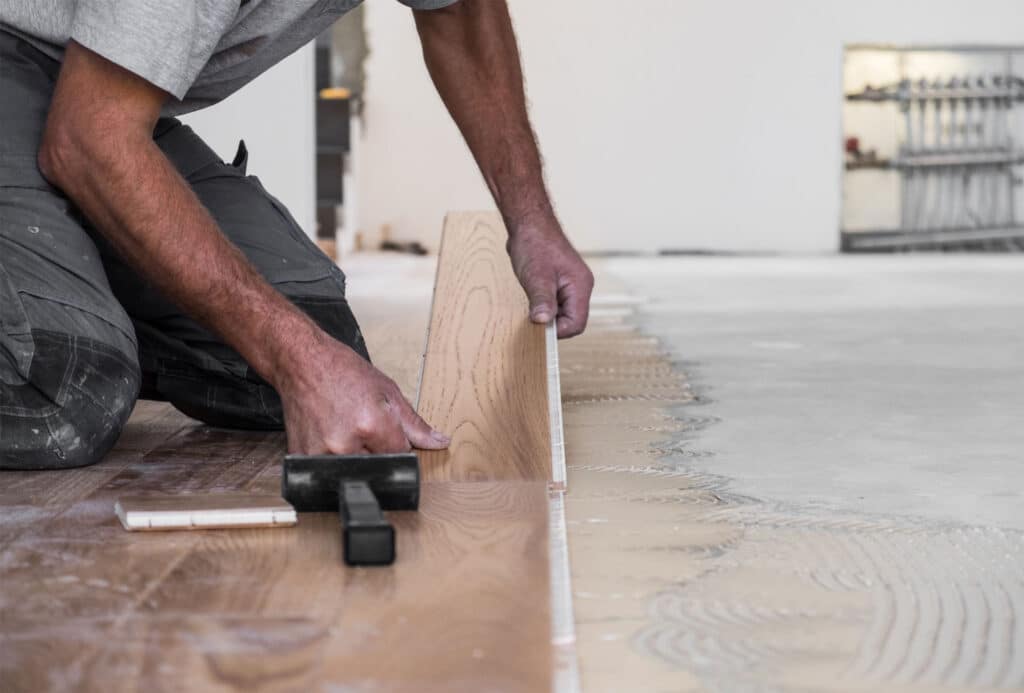 Timber floor installation