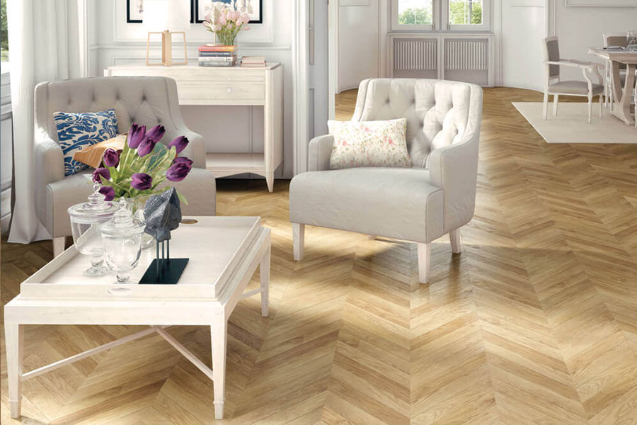 Chevron Oak - Parquetry Hardwood Flooring Geelong