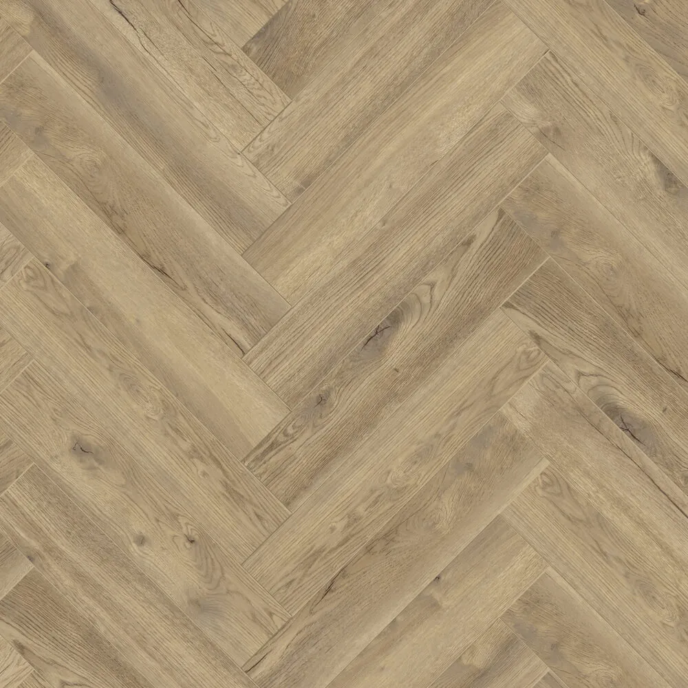 Herringbone Laminate Range in Treviso Oak Colour.