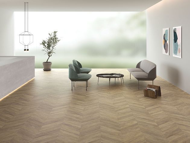 Solid Timber Flooring in Chevron Style