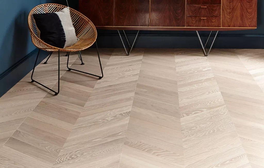 Solid Timber Flooring in Chevron Style